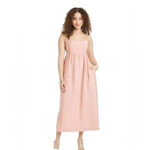 A New Day Women's Best Ever Midi Dress Pink NWT